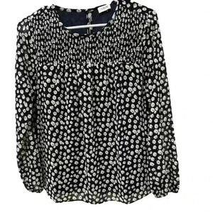 - J Crew navy blouse in size S.  Used in like new condition.